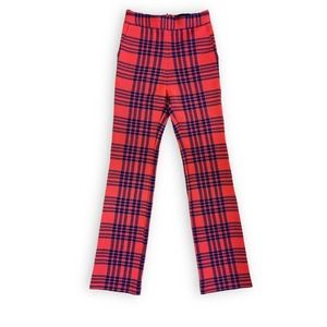 Cynthia Rowley Plaid High Waisted Pants